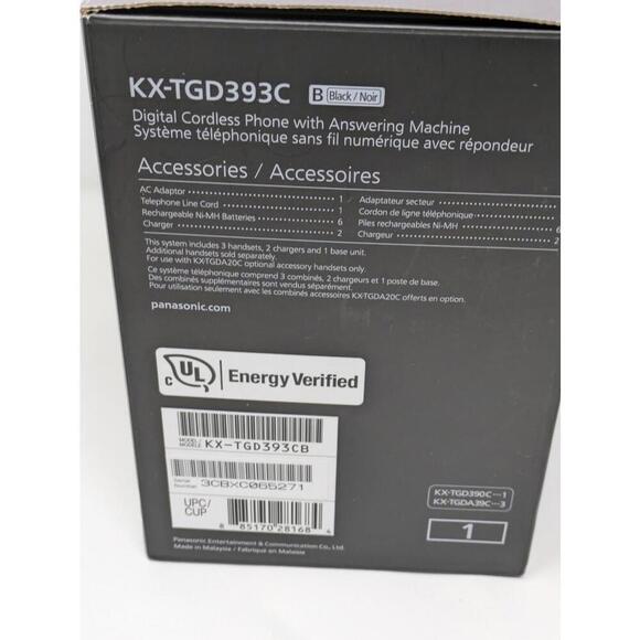 Panasonic KX-TGD393C 3-Headset Phone-Preowned Tested Works - Picture 11 of 12